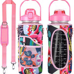 Sports Water Bottle Sleeve Handheld Strap Protective Cover Portable