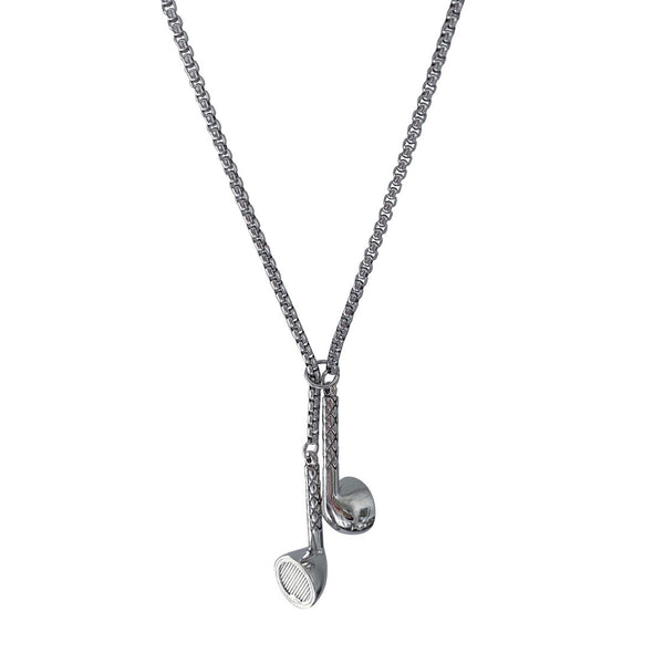 Euro-American Hip-hop Necklace Headphones Niche Vintage