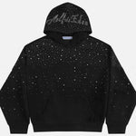 Baby's-breath Rhinestone-studded Vintage Hoodie